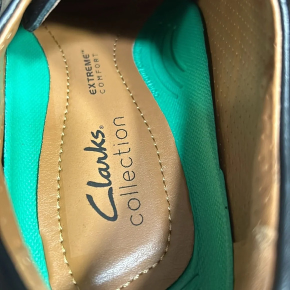 Clark’s leather shoes.9.5W, NEW!black Oxford ,Clarkslite low , career ,event - Picture 14 of 15